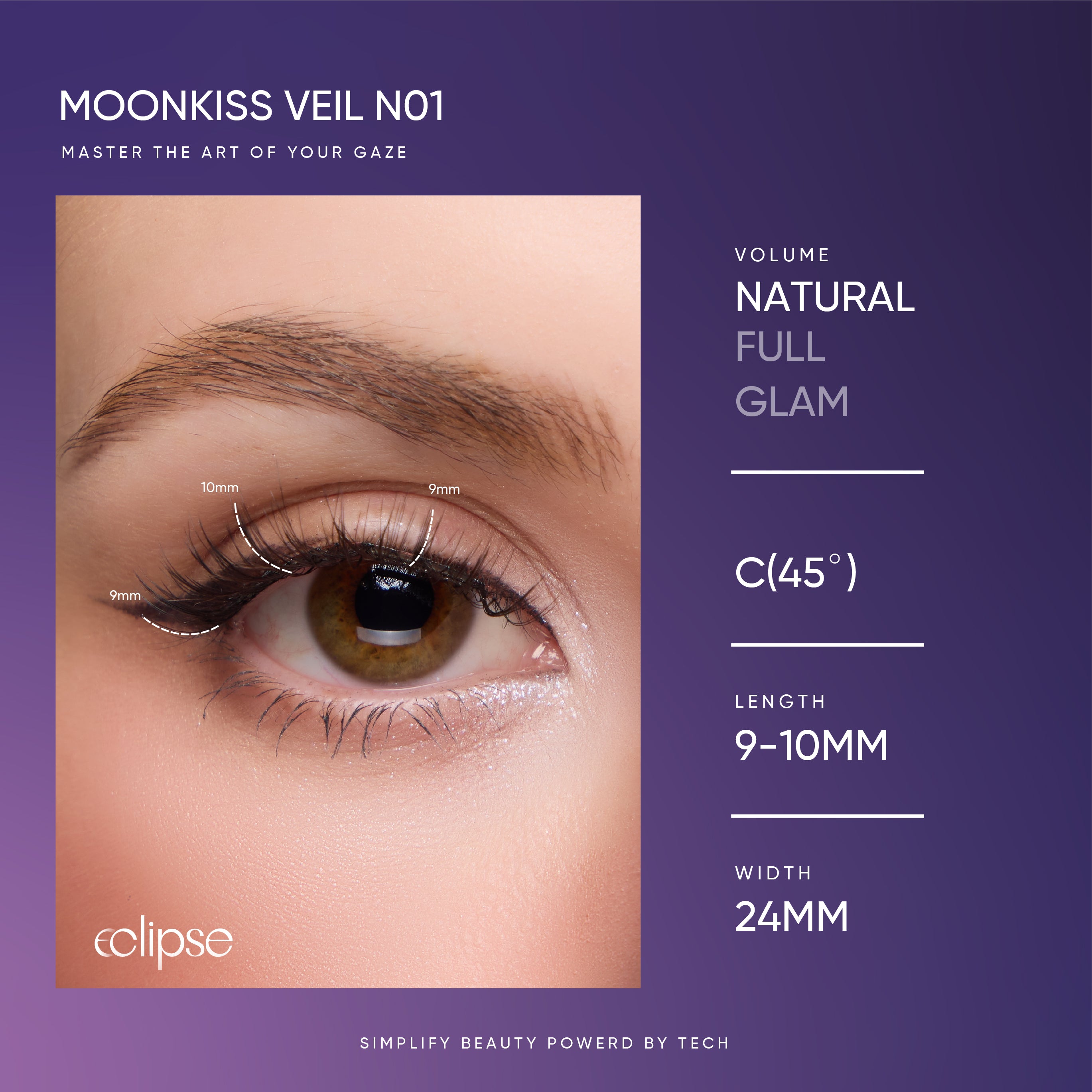 Moonkiss Veil natural magnetic lashes by Eclipse Lashes Australia